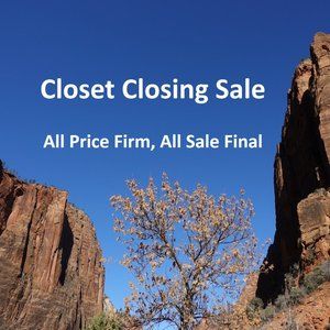 Closet Closing Sale All Price Firm All Sale Final